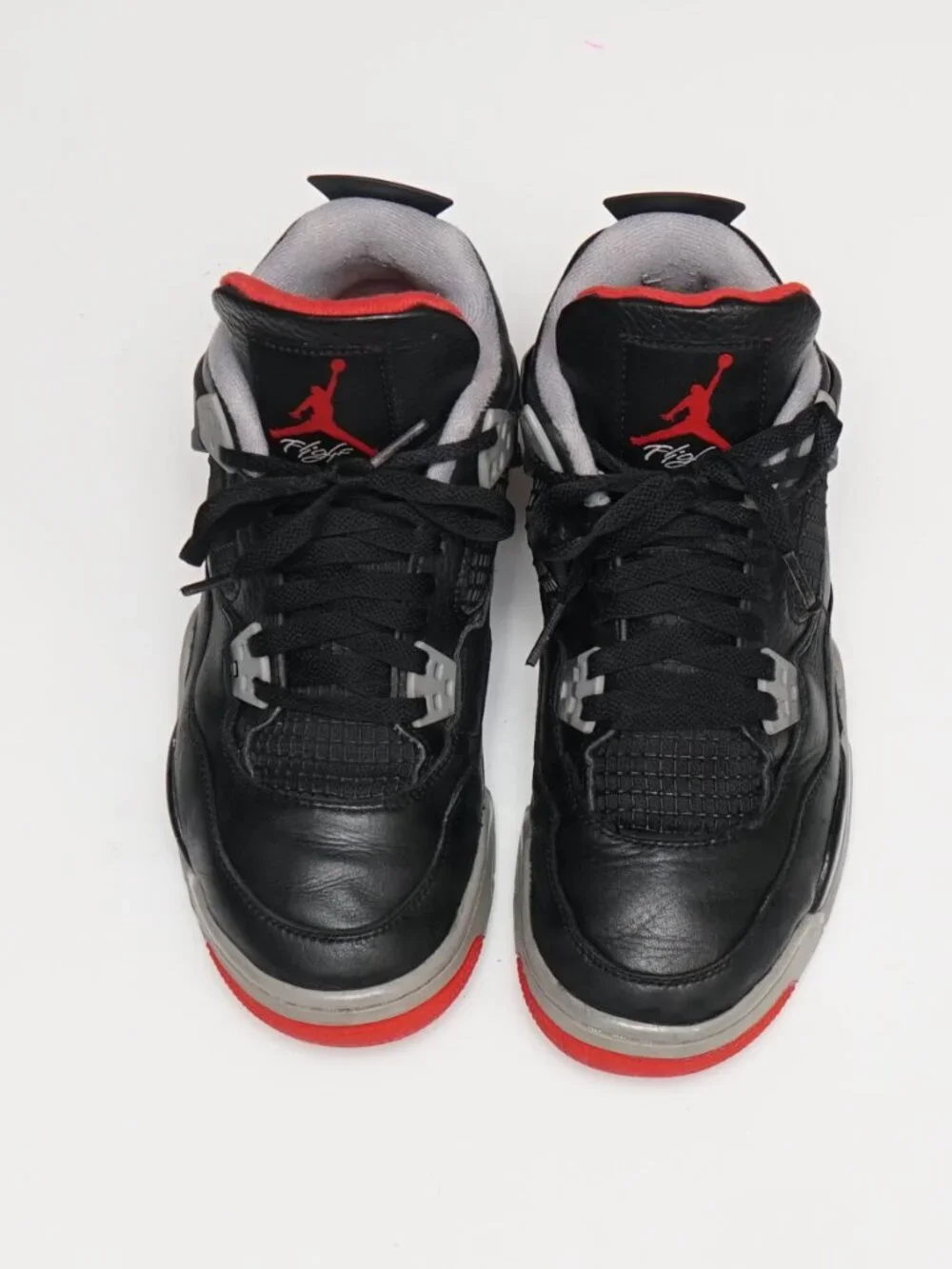 Jordan Air Jordan 4 Boys Mid Top Sneakers Black/Gray/Red US 6Y FQ8213
